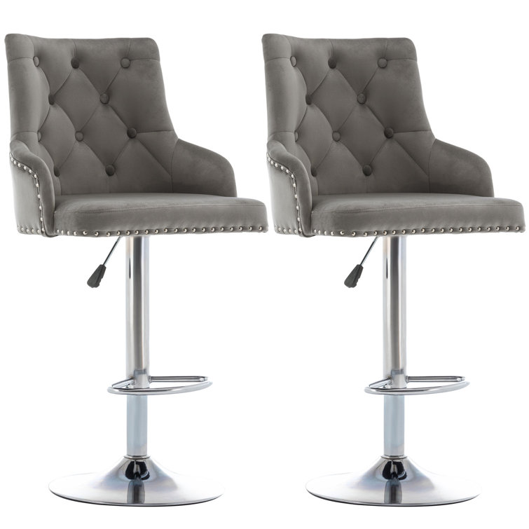 Mercer41 Edinburgh Swivel Adjustable Height Stool Wayfair.co.uk